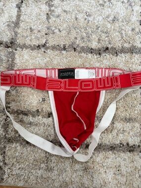 Andrew Christian Red Athletic Jock with White Trim